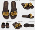 Premium Women's Floral Designer Flats | Comfortable Indoor & Outdoor Slip-On Sandals