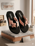 Women’s Fashionable Bow Flip Flops | Lightweight Daily Wear Toe-Post Slippers