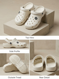 Ultra-Comfortable White Clogs for Men & Women – Lightweight, Breathable & Anti-Slip Daily Wear Sandals
