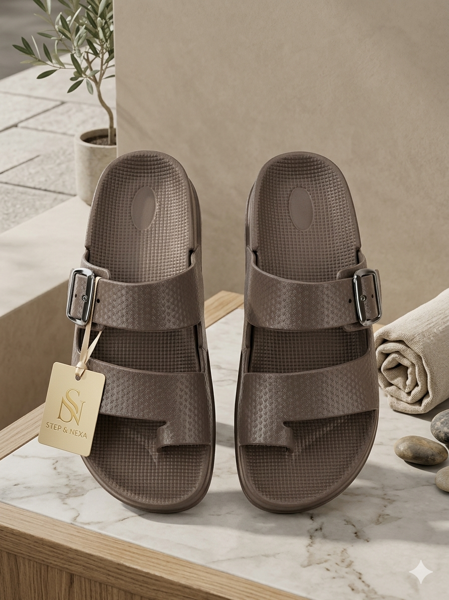 Premium Anti-Slip EVA Slippers for Men & Women | Soft Cushion Buckle Slides