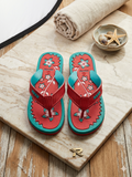 Girls Stylish Printed Flip Flops | Soft Cushioned Casual Slippers for Daily Wear