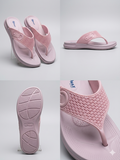 Women’s Lightweight Soft Cushion Flip Flops | Stylish Pink Casual Slippers for Daily Wear | Anti-Skid Comfortable Thong Sandals