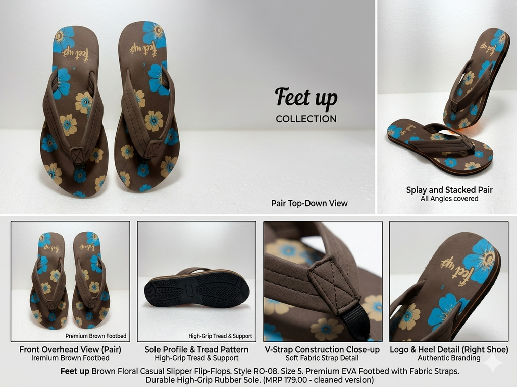 Trendy Women’s Printed Flip-Flops for Daily Use & Home Comfort