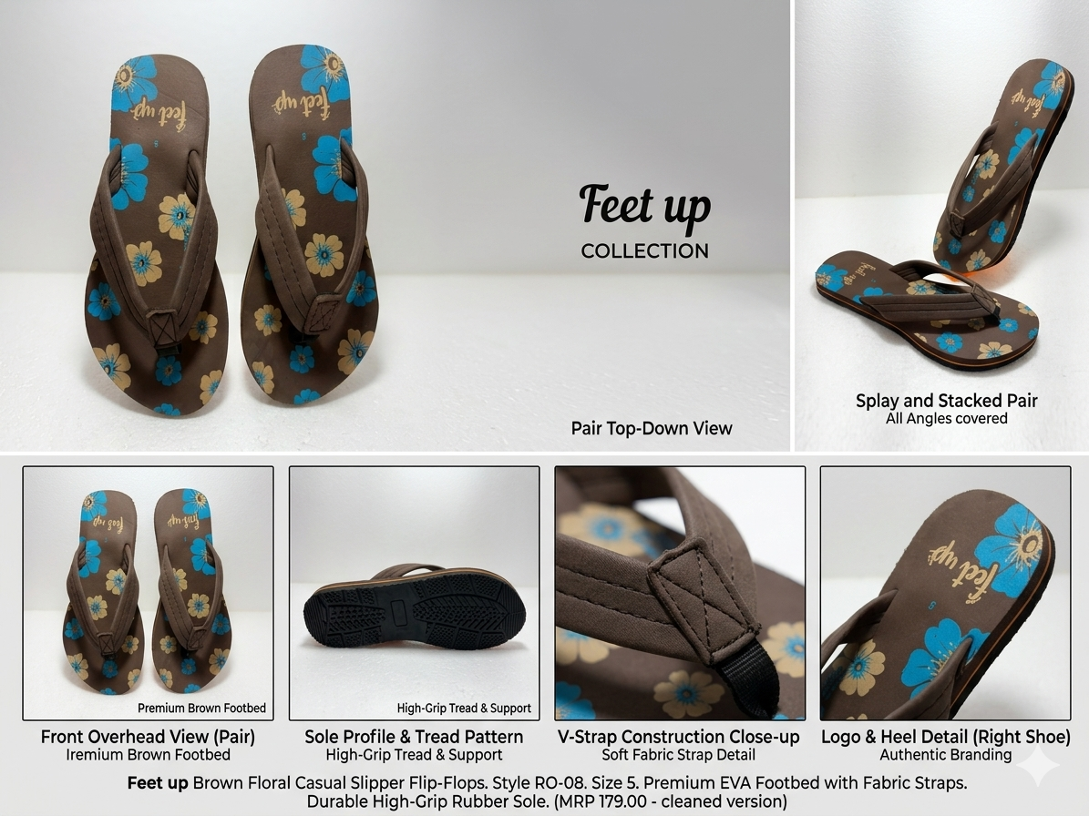 Trendy Women’s Printed Flip-Flops for Daily Use & Home Comfort