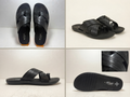 Men's Black Lightweight EVA Comfort Slippers | Stylish Cross Strap Casual Daily Wear Flip Flops | Soft Anti-Skid Bathroom & Outdoor Slides