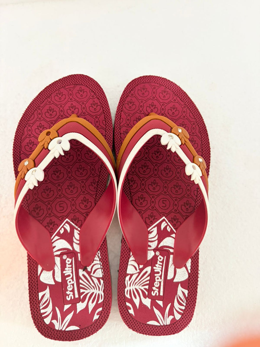 Girls Stylish Floral Flip Flops | Soft Comfortable Daily Wear Slippers