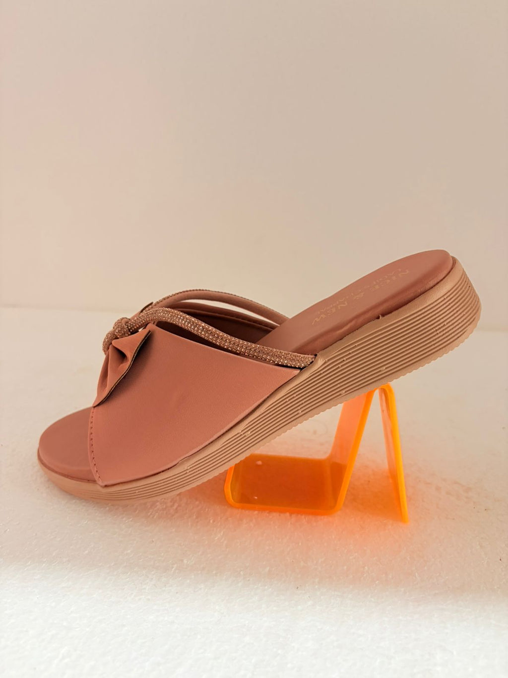 Women's Stylish Bow Detail Toe-Ring Flats & Slippers for Daily Wear