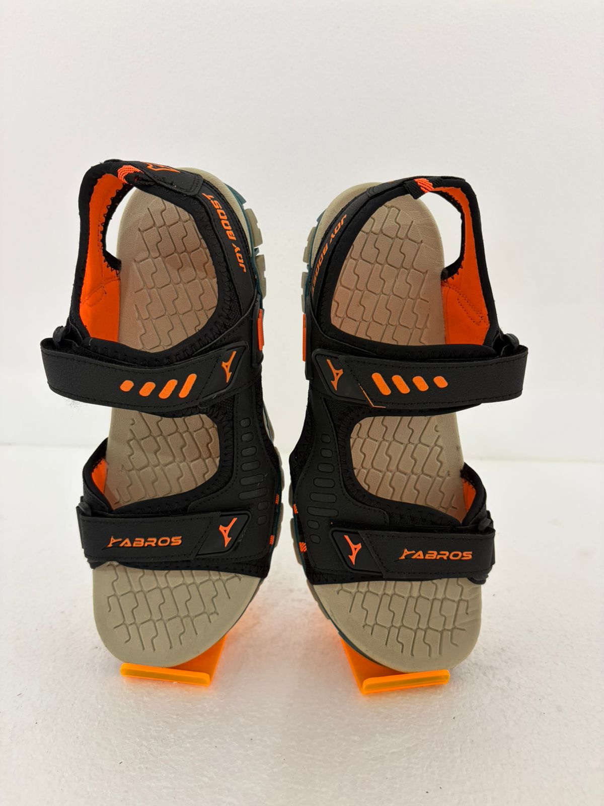 Men's Sports Sandals with Adjustable Velcro Straps | Lightweight Outdoor Walking Sandals | Black & Beige