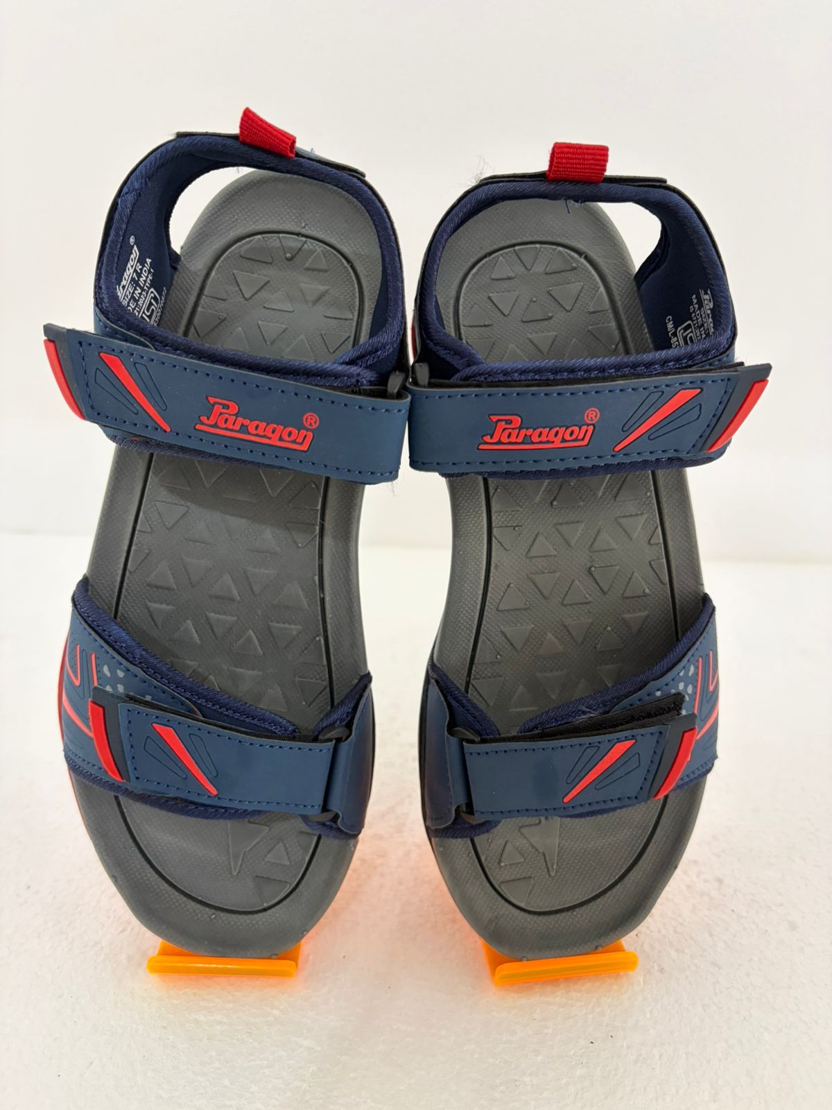 Men's Sports Sandals with Adjustable Velcro Straps | Lightweight Outdoor Walking Sandals | Navy Blue & Grey
