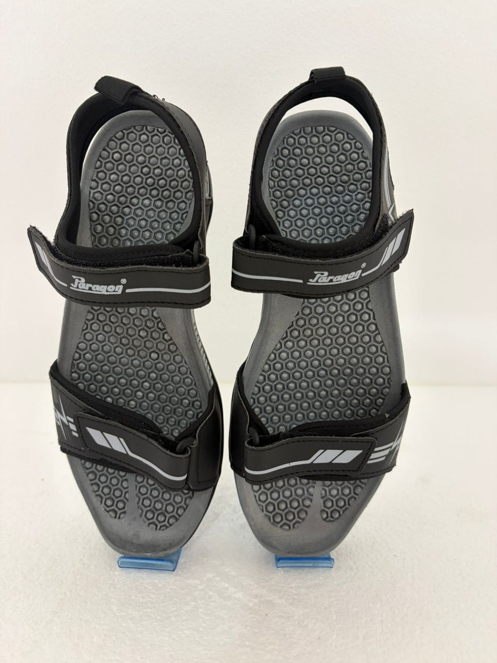 Men's Sports Sandals | Lightweight Adjustable Velcro Strap Outdoor Sandals for Daily Wear, Walking & Casual Use | Grey & Black