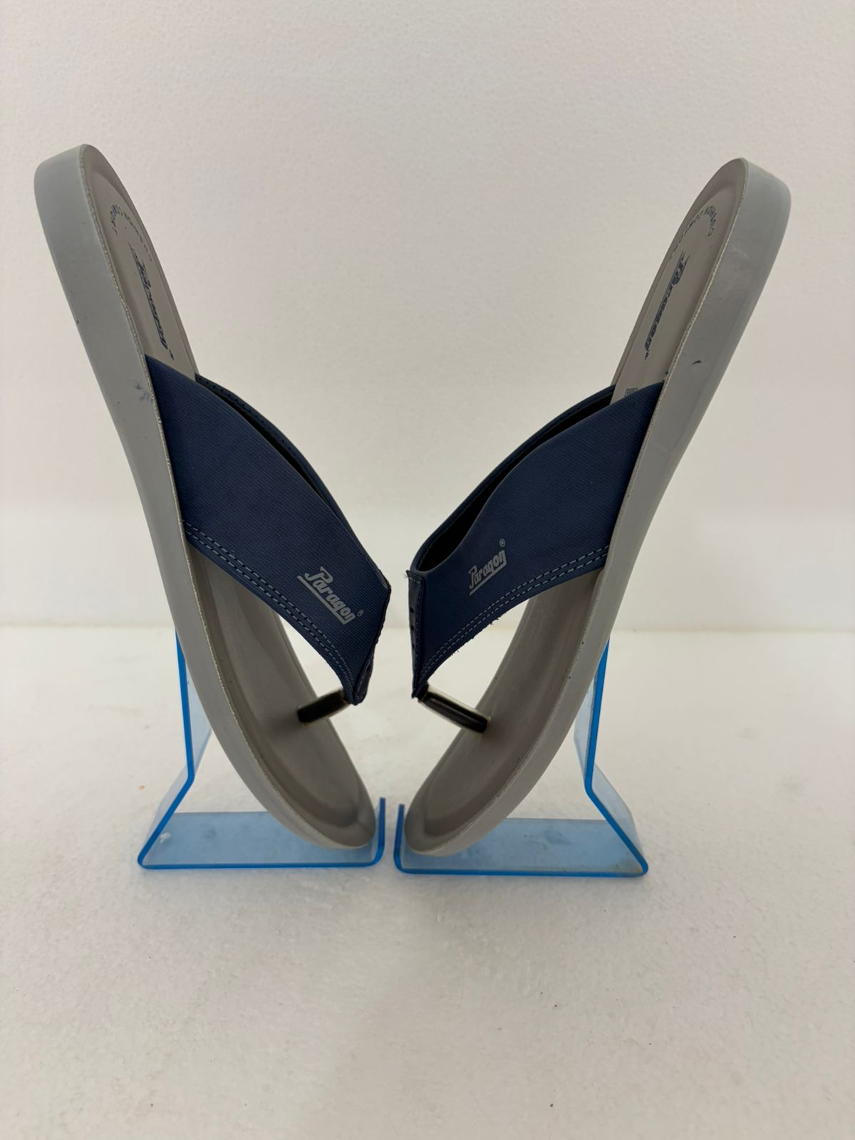 Men's Comfortable Flip Flops Slippers | Lightweight Cushioned Daily Wear Thong Sandals for Casual Walking & Outdoor Use | Blue Grey
