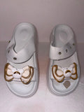 Women's Fashion Bow Embellished Platform Slide Slippers