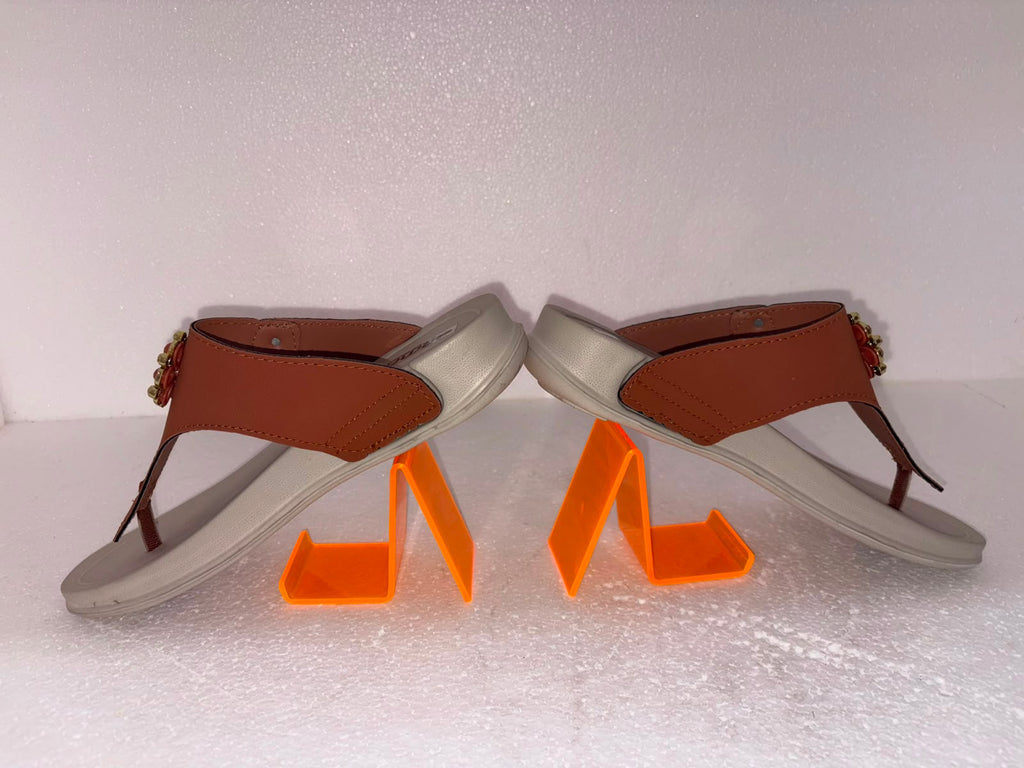 Women’s Fashion Slip-On Slides with Flower Embellishment | Soft Daily Wear Footwear