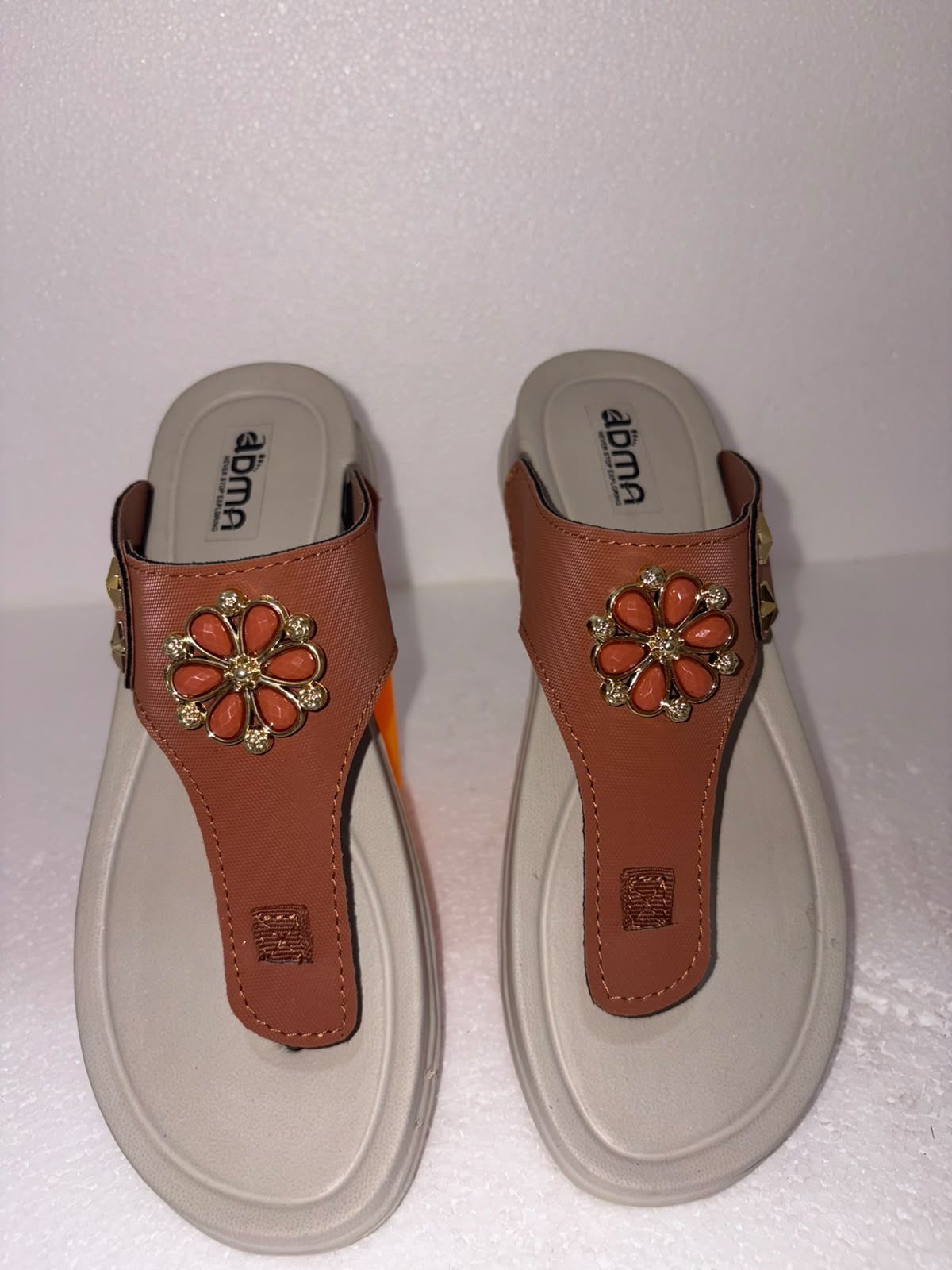 Women’s Fashion Slip-On Slides with Flower Embellishment | Soft Daily Wear Footwear