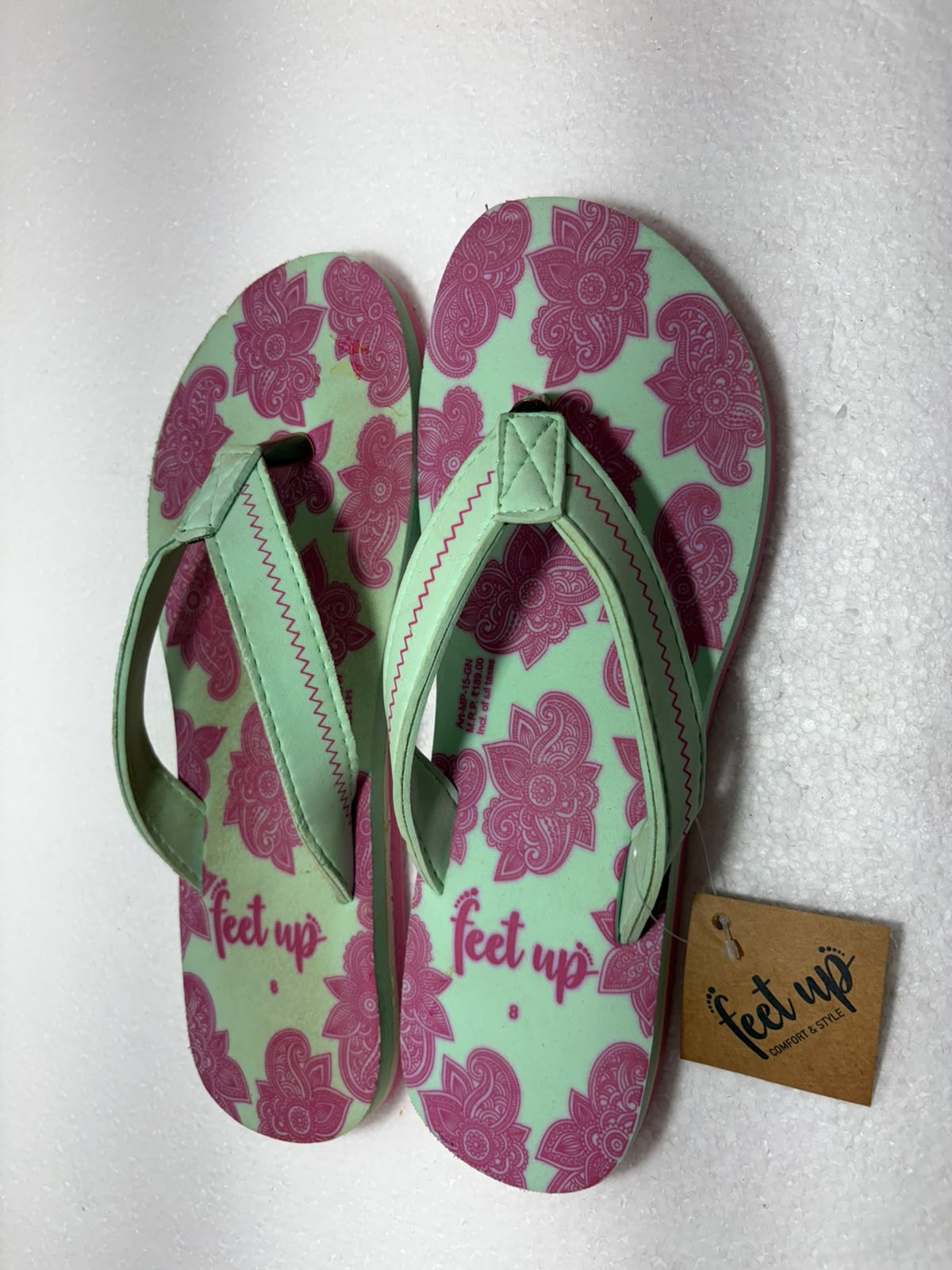 Stylish Women's Floral Printed Flip-Flops – Soft & Comfortable Daily Wear Slippers for Home & Casual Use