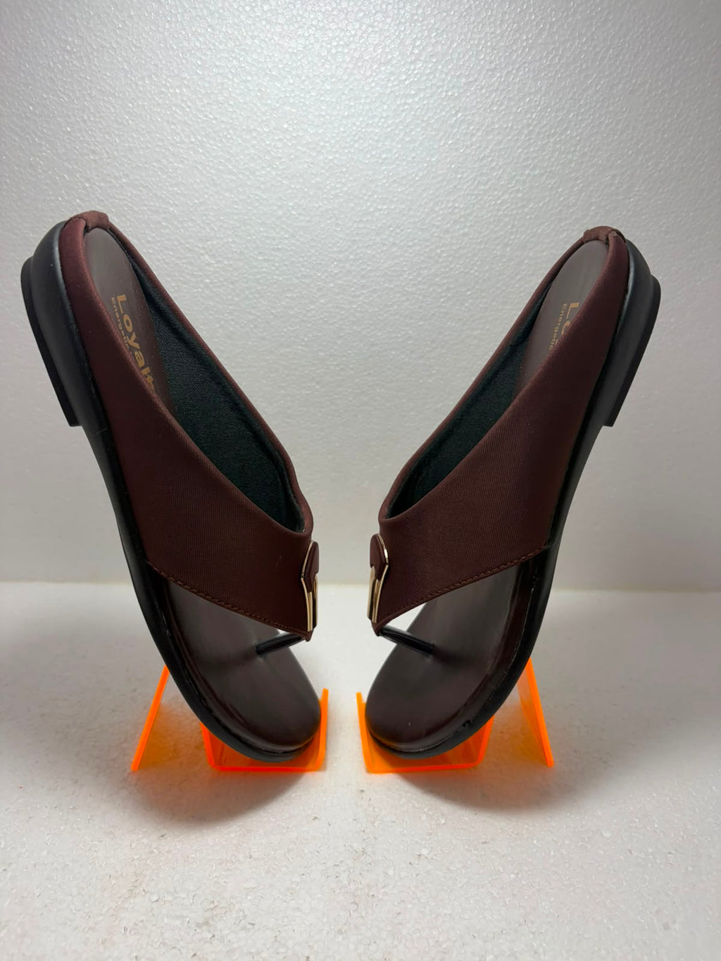 Stylish Women's Brown Wedges – Elegant "Loyalty" Design Sandals with Gold Accent for Daily & Office Wear