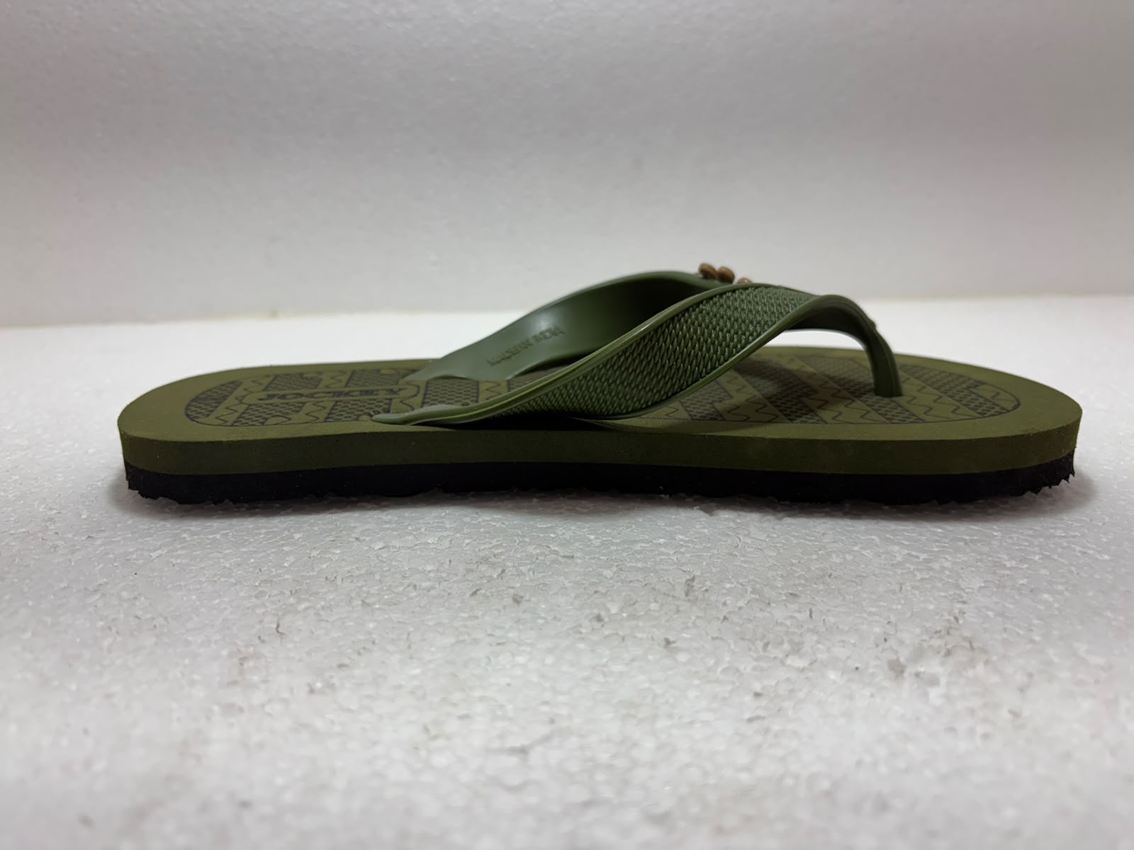 Women’s Comfortable Olive Green Daily Wear Flip-Flops with Floral Detail