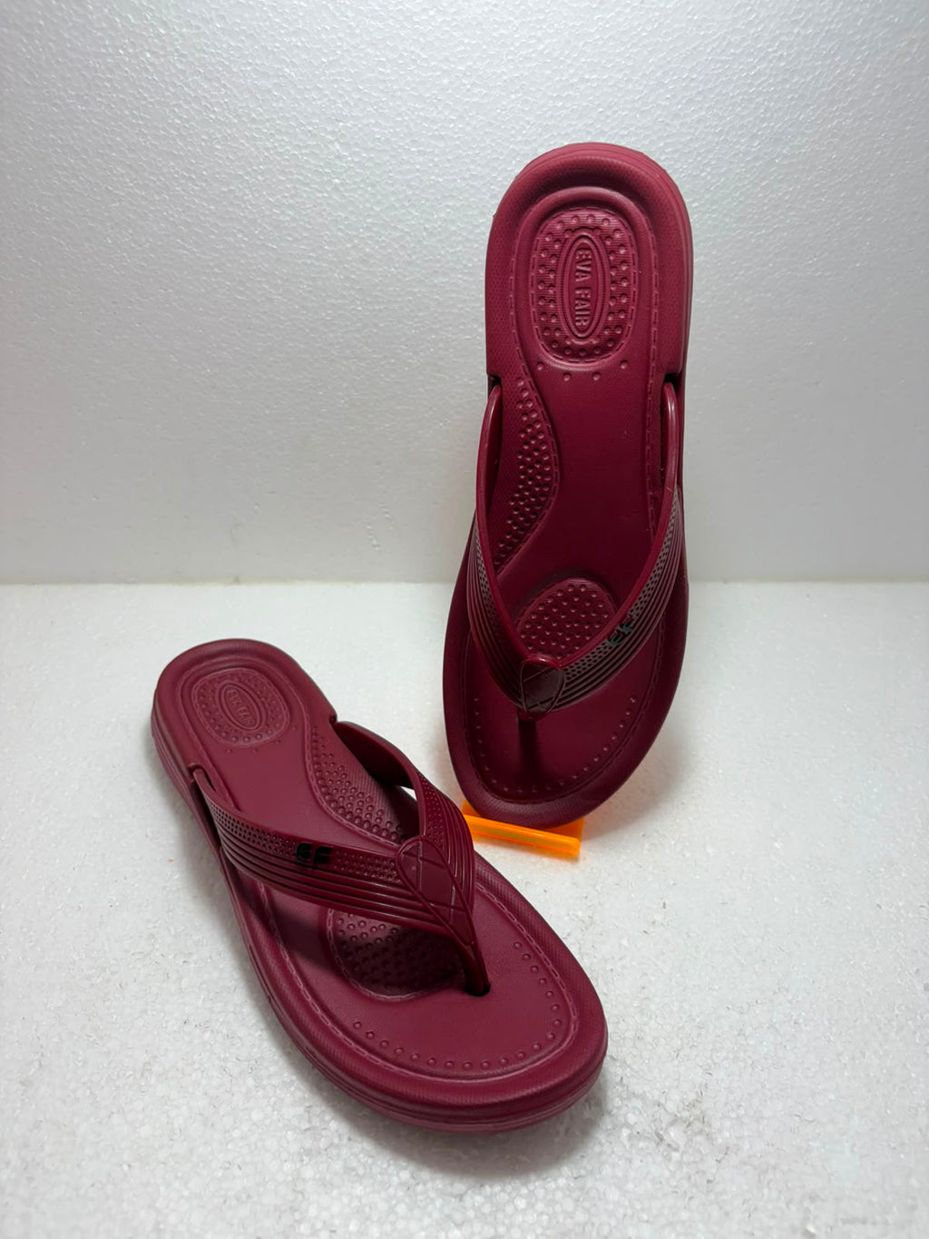 EVA FAIR Women’s Premium Comfort Flip-Flops – Solid Maroon Daily Wear Slippers