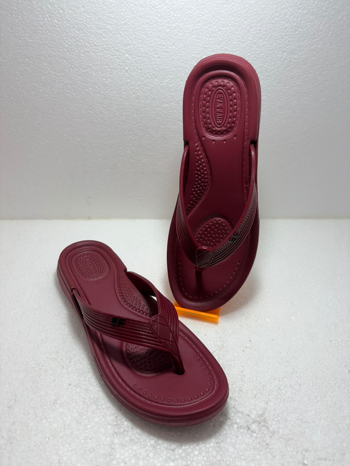EVA FAIR Women’s Premium Comfort Flip-Flops – Solid Maroon Daily Wear Slippers