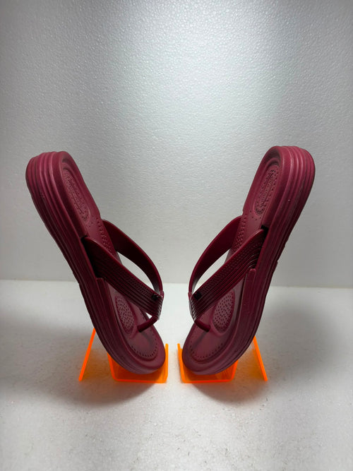 EVA FAIR Women’s Premium Comfort Flip-Flops – Solid Maroon Daily Wear Slippers