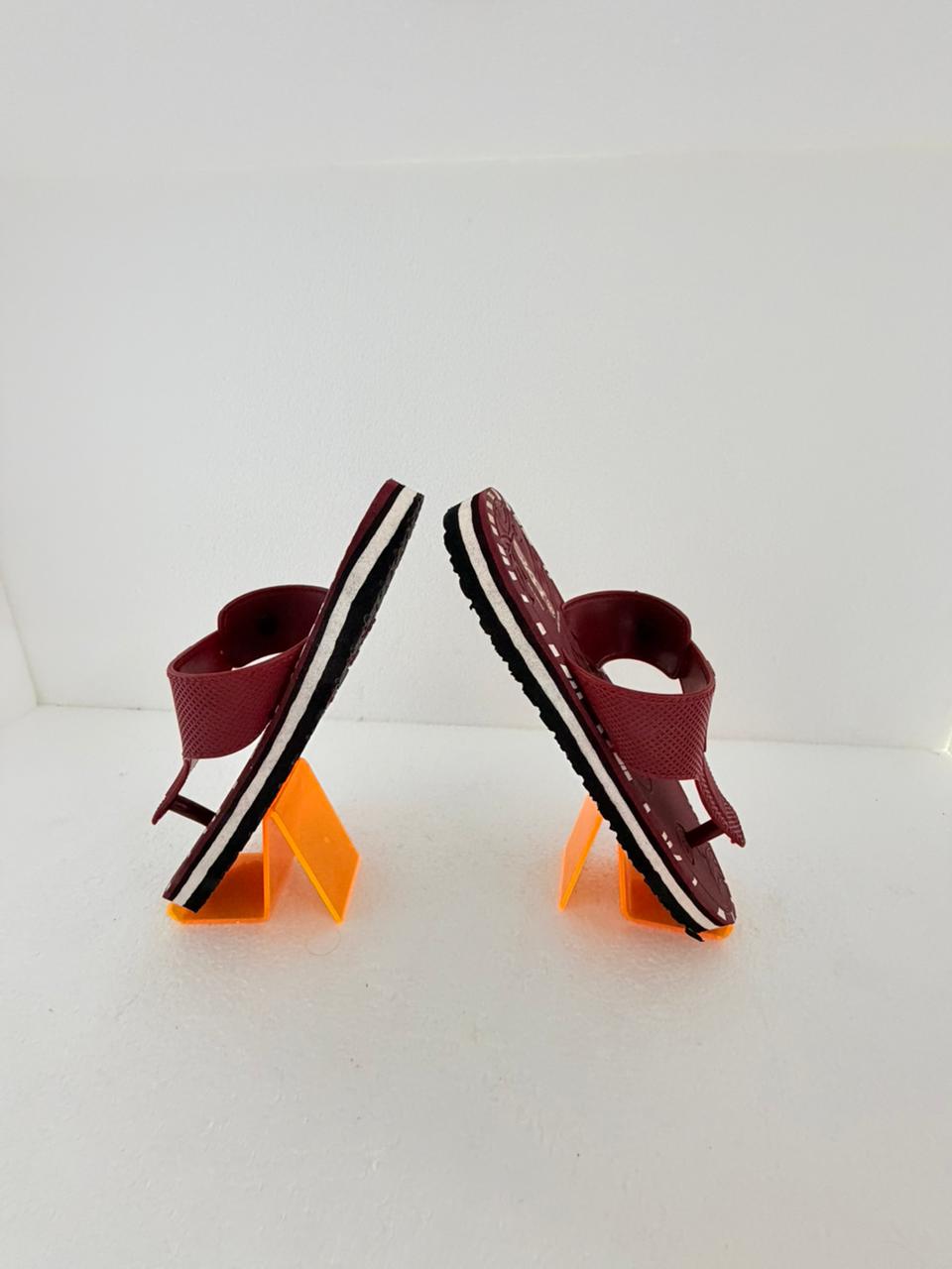 Women's Stylish Red T-Strap Flats | Comfortable Casual Daily Wear Sandals