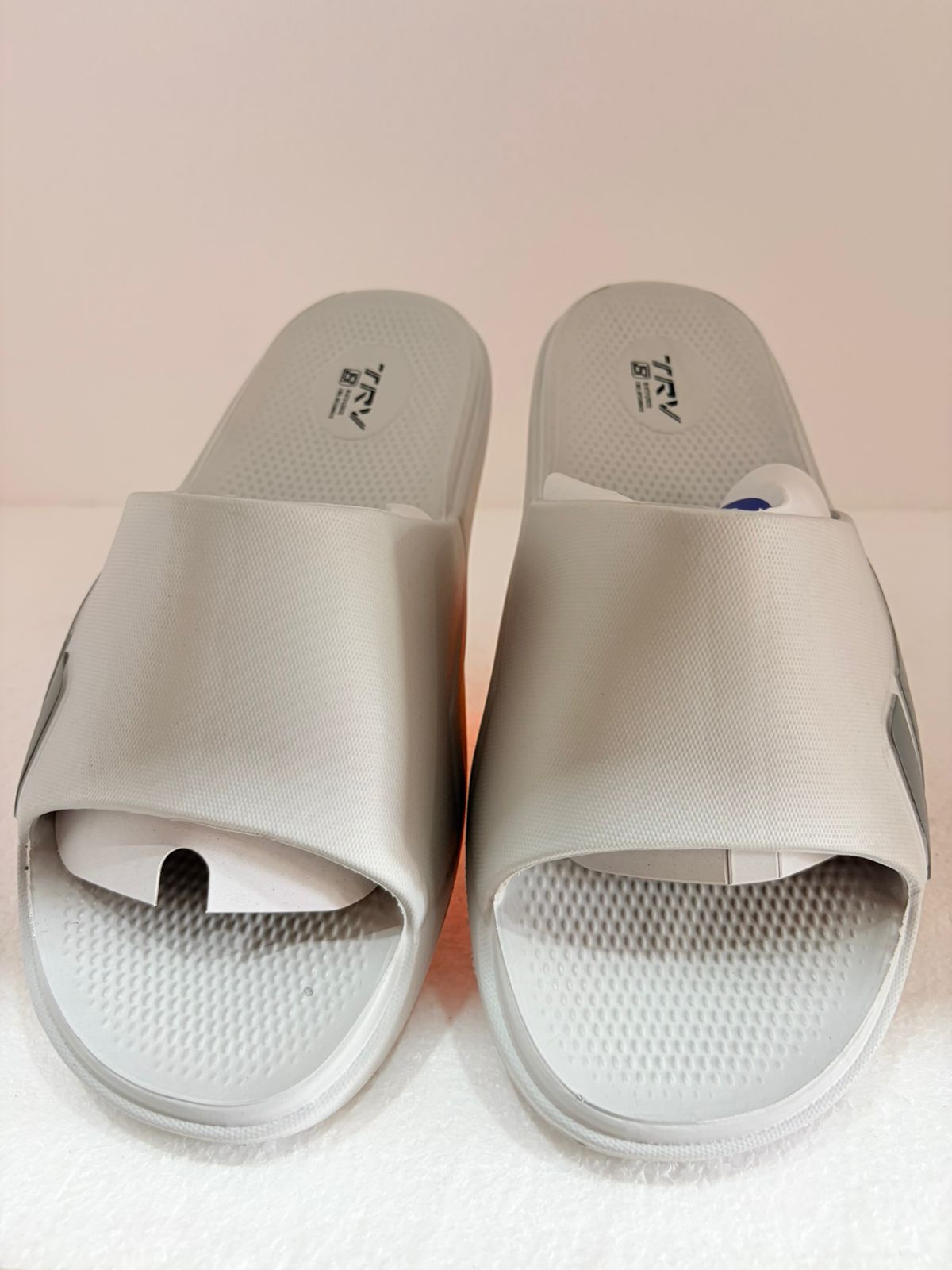 Men's Lightweight EVA Slide Slippers | Soft Cushioned Anti-Slip Casual Slides for Home, Bathroom & Outdoor Use | Grey