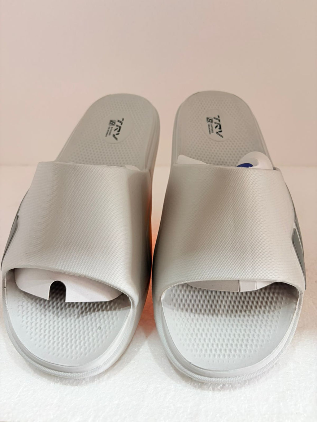 Men's Lightweight EVA Slide Slippers | Soft Cushioned Anti-Slip Casual Slides for Home, Bathroom & Outdoor Use | Grey
