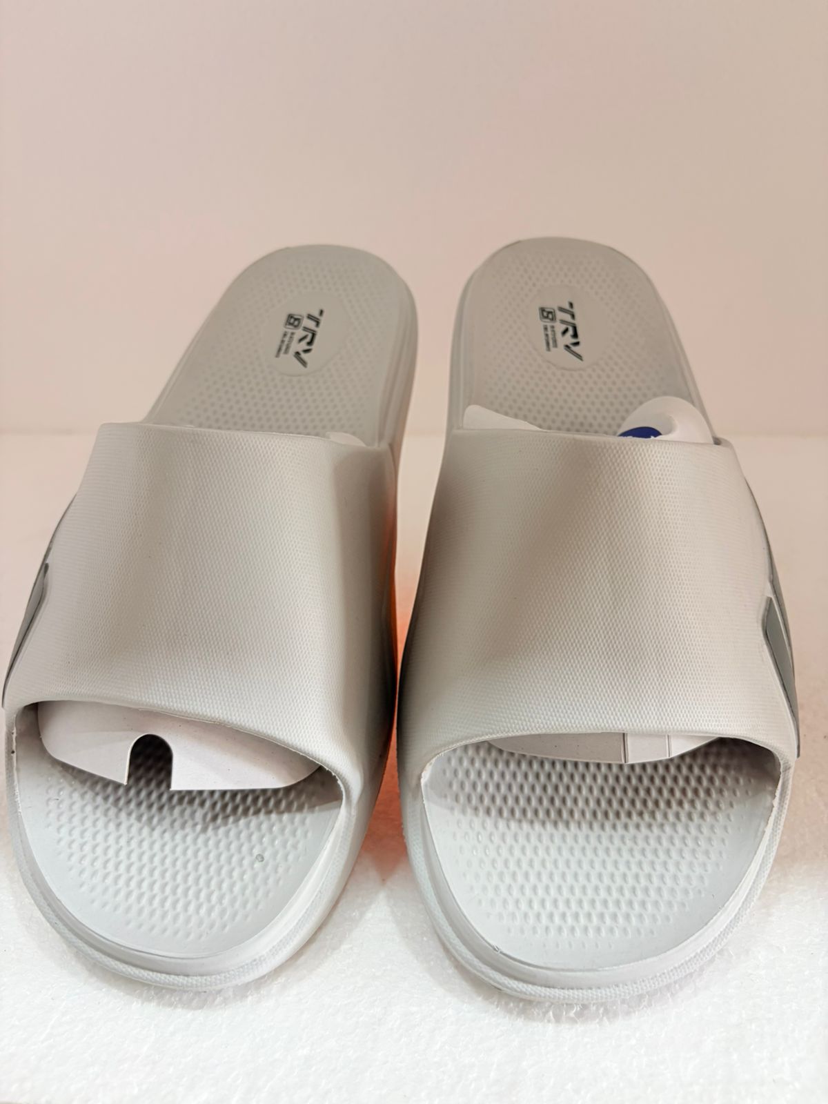 Men's Lightweight EVA Slide Slippers | Soft Cushioned Anti-Slip Casual Slides for Home, Bathroom & Outdoor Use | Grey