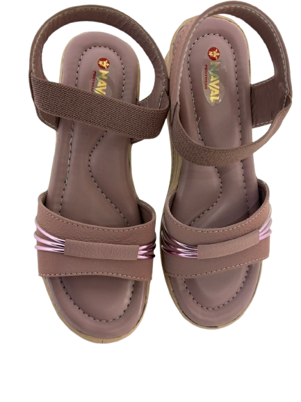Women’s Stylish Comfort Sandals | Soft Cushioned Casual Flats with Elastic Back Strap | Lightweight Daily Wear Footwear for Women & Girls