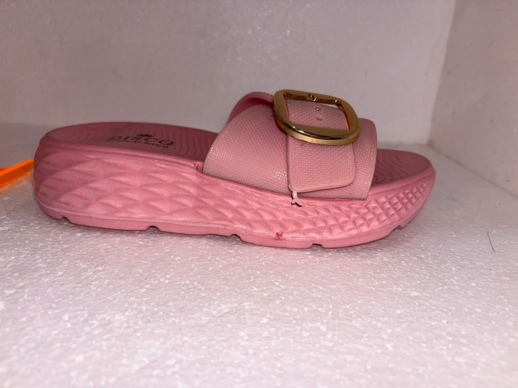 Women’s Lightweight EVA Slides | Trendy Buckle Design Anti-Skid Casual Slippers