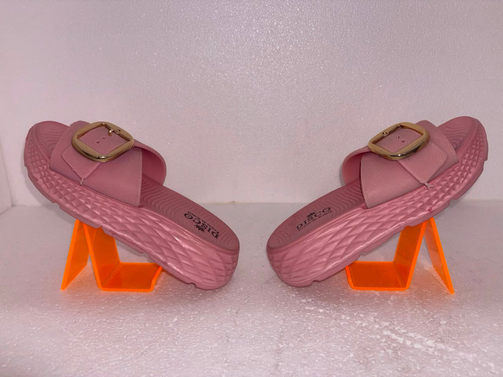 Women’s Lightweight EVA Slides | Trendy Buckle Design Anti-Skid Casual Slippers