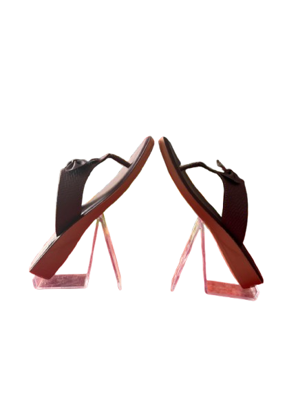 Ladies Comfortable Casual Slippers with Bow Accent |  Toe-Post Sandals