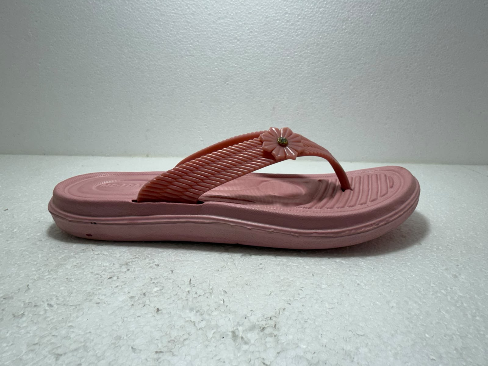 Women’s Soft Platform Flip Flops | Stylish Pink Flower Design Slippers | Lightweight Anti-Skid Daily Wear Comfort Sandals