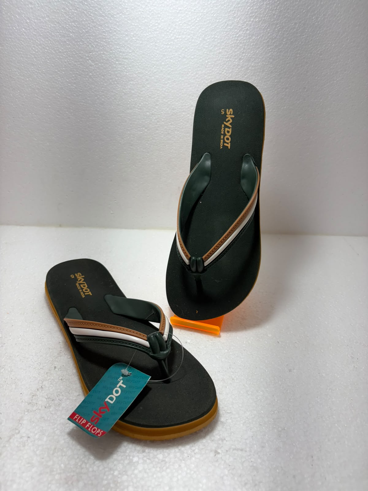 SkyDot Men's Stylish Flip Flops | Lightweight Casual Slippers for Men | Soft Comfortable Daily Wear Chappal | Anti-Slip Sole