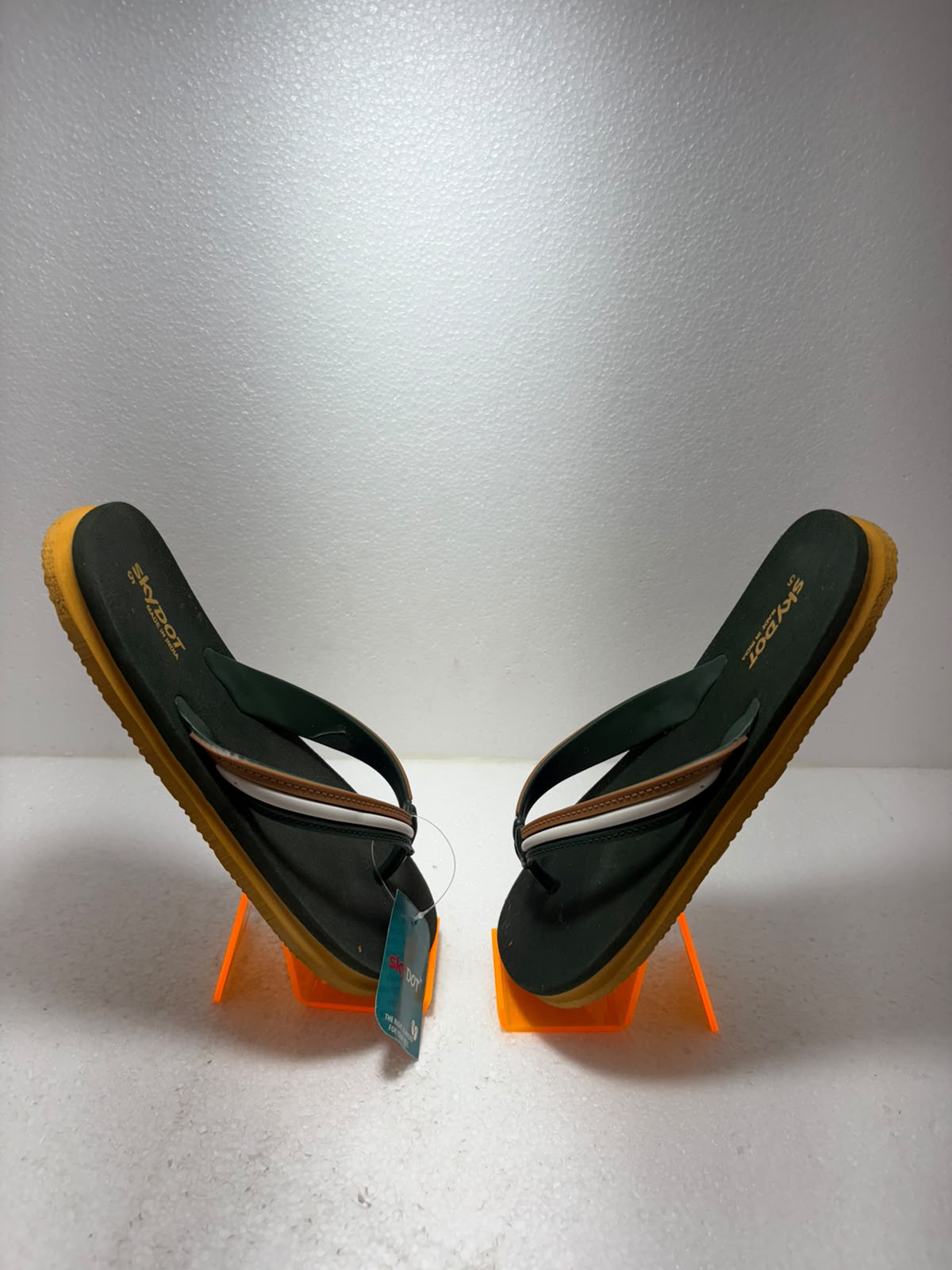 SkyDot Men's Stylish Flip Flops | Lightweight Casual Slippers for Men | Soft Comfortable Daily Wear Chappal | Anti-Slip Sole