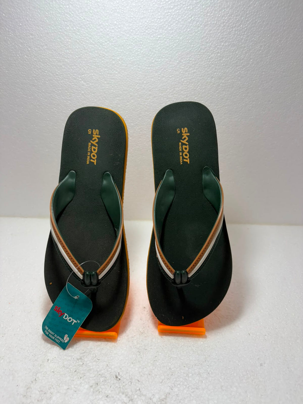 SkyDot Men's Stylish Flip Flops | Lightweight Casual Slippers for Men | Soft Comfortable Daily Wear Chappal | Anti-Slip Sole