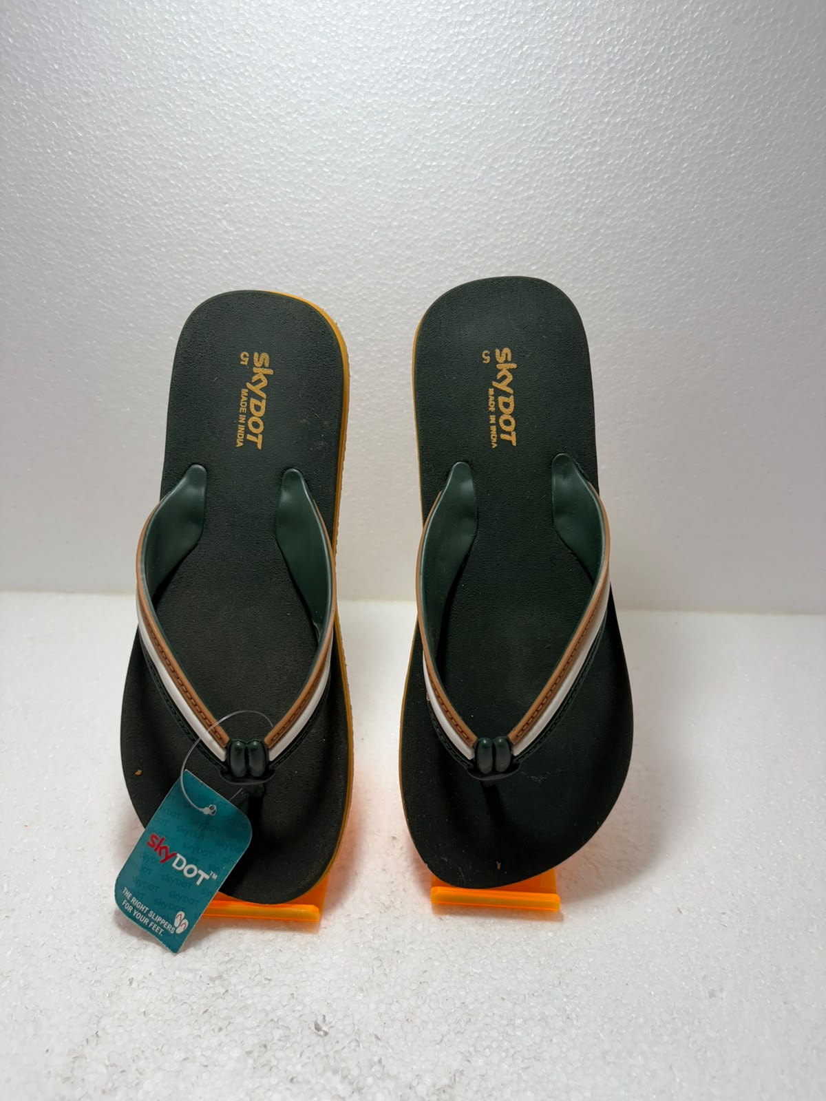 SkyDot Men's Stylish Flip Flops | Lightweight Casual Slippers for Men | Soft Comfortable Daily Wear Chappal | Anti-Slip Sole