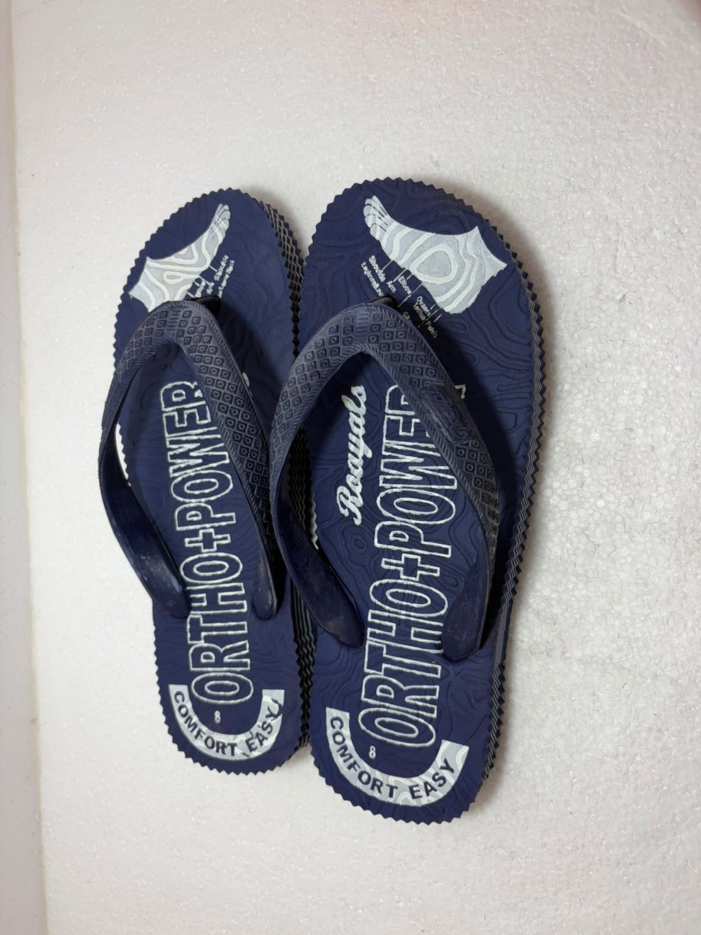 Ortho Power Royals Men's Comfort Flip Flops | Orthopedic Soft Cushion Slippers | Lightweight Daily Wear Hawaii Chappals