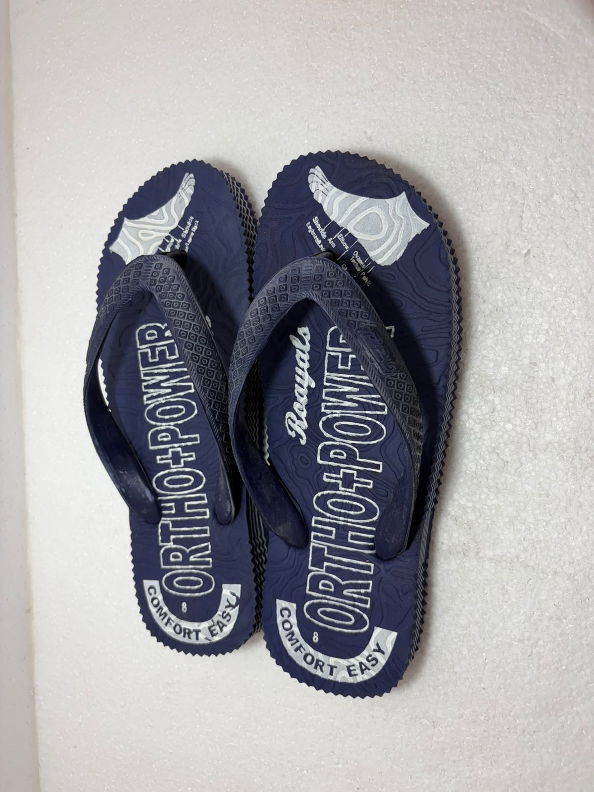 Ortho Power Royals Men's Comfort Flip Flops | Orthopedic Soft Cushion Slippers | Lightweight Daily Wear Hawaii Chappals
