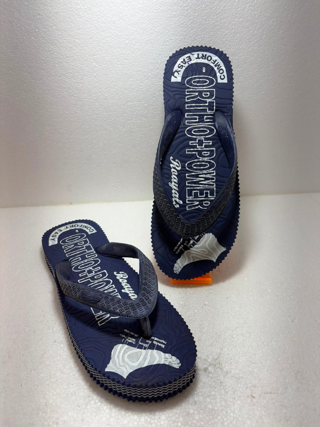 Ortho Power Royals Men's Comfort Flip Flops | Orthopedic Soft Cushion Slippers | Lightweight Daily Wear Hawaii Chappals