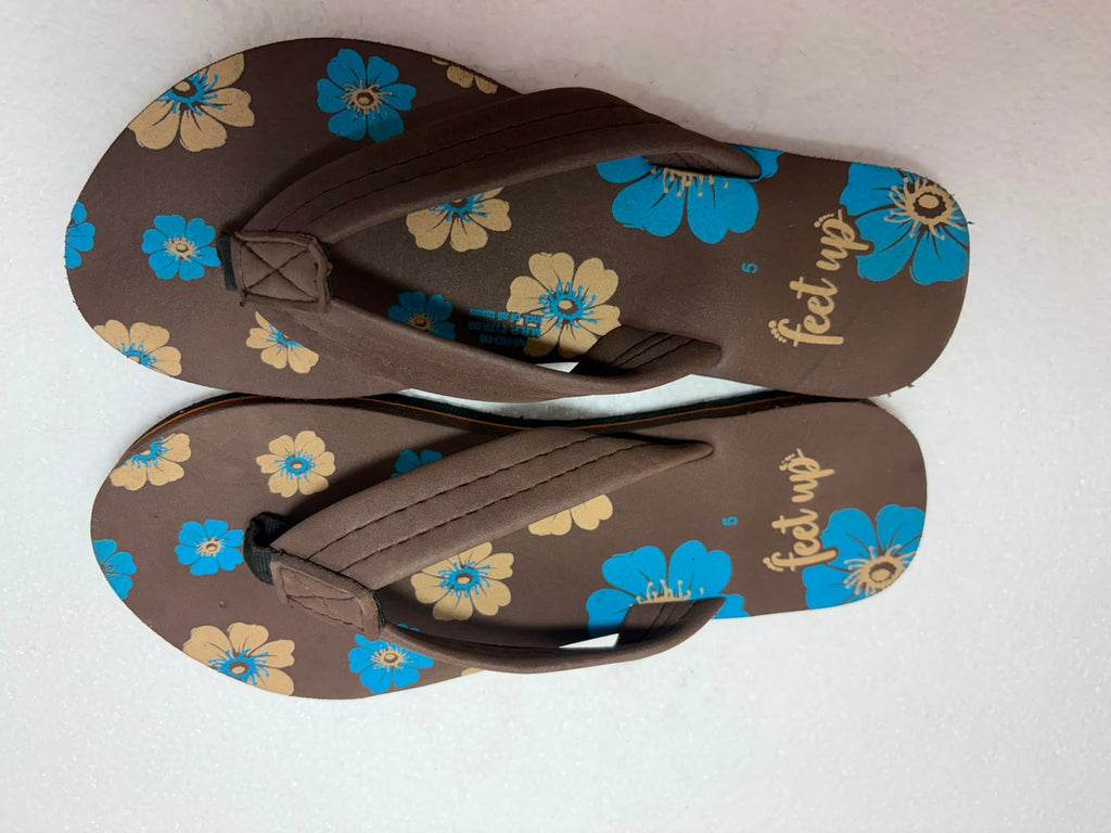 Trendy Women’s Printed Flip-Flops for Daily Use & Home Comfort
