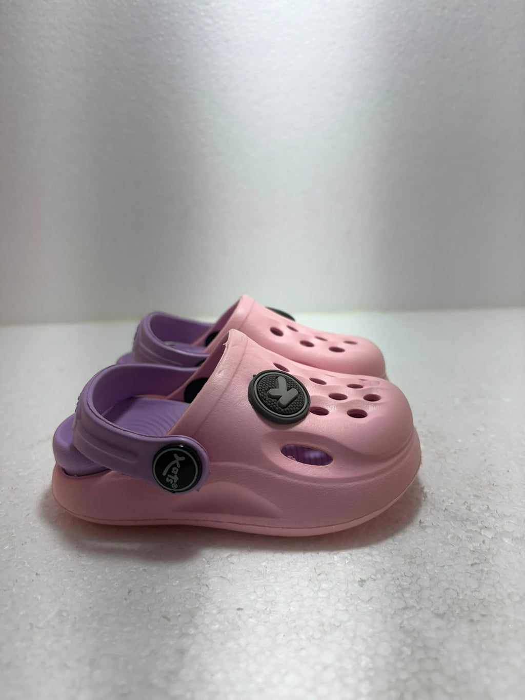 Kids Pink & Purple Clogs Sandals | Lightweight EVA Slip-On Shoes with Back Strap | Comfortable Casual Footwear for Boys & Girls