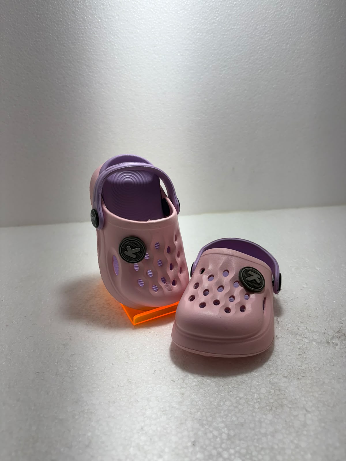 Kids Pink & Purple Clogs Sandals | Lightweight EVA Slip-On Shoes with Back Strap | Comfortable Casual Footwear for Boys & Girls