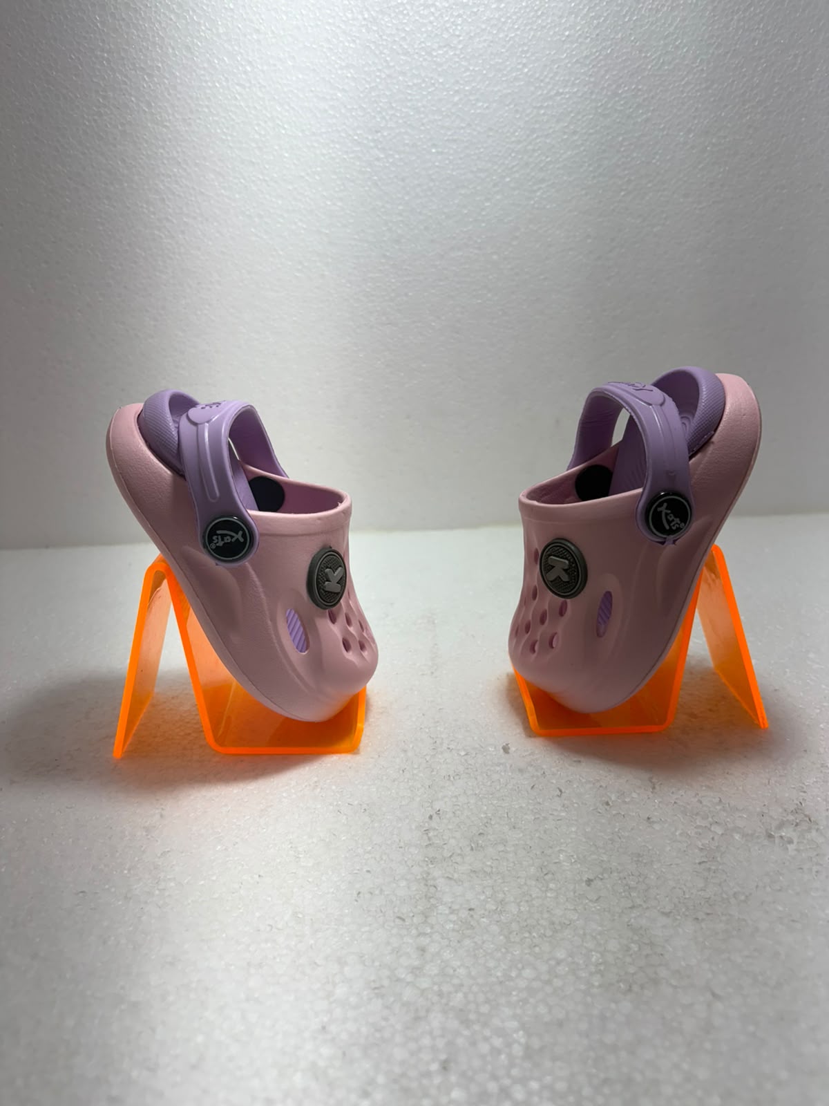 Kids Pink & Purple Clogs Sandals | Lightweight EVA Slip-On Shoes with Back Strap | Comfortable Casual Footwear for Boys & Girls
