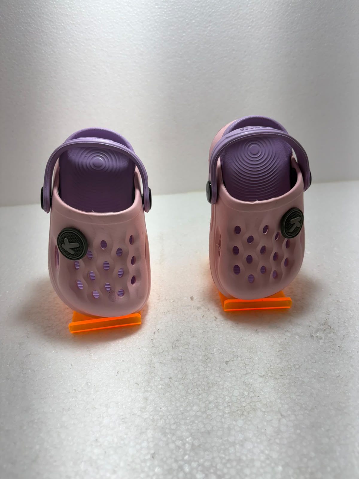 Kids Pink & Purple Clogs Sandals | Lightweight EVA Slip-On Shoes with Back Strap | Comfortable Casual Footwear for Boys & Girls