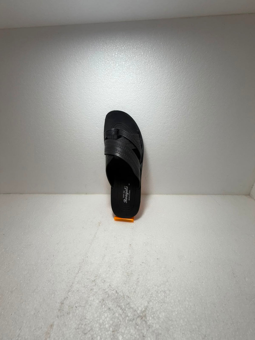 Men's Black Lightweight EVA Comfort Slippers | Stylish Cross Strap Casual Daily Wear Flip Flops | Soft Anti-Skid Bathroom & Outdoor Slides