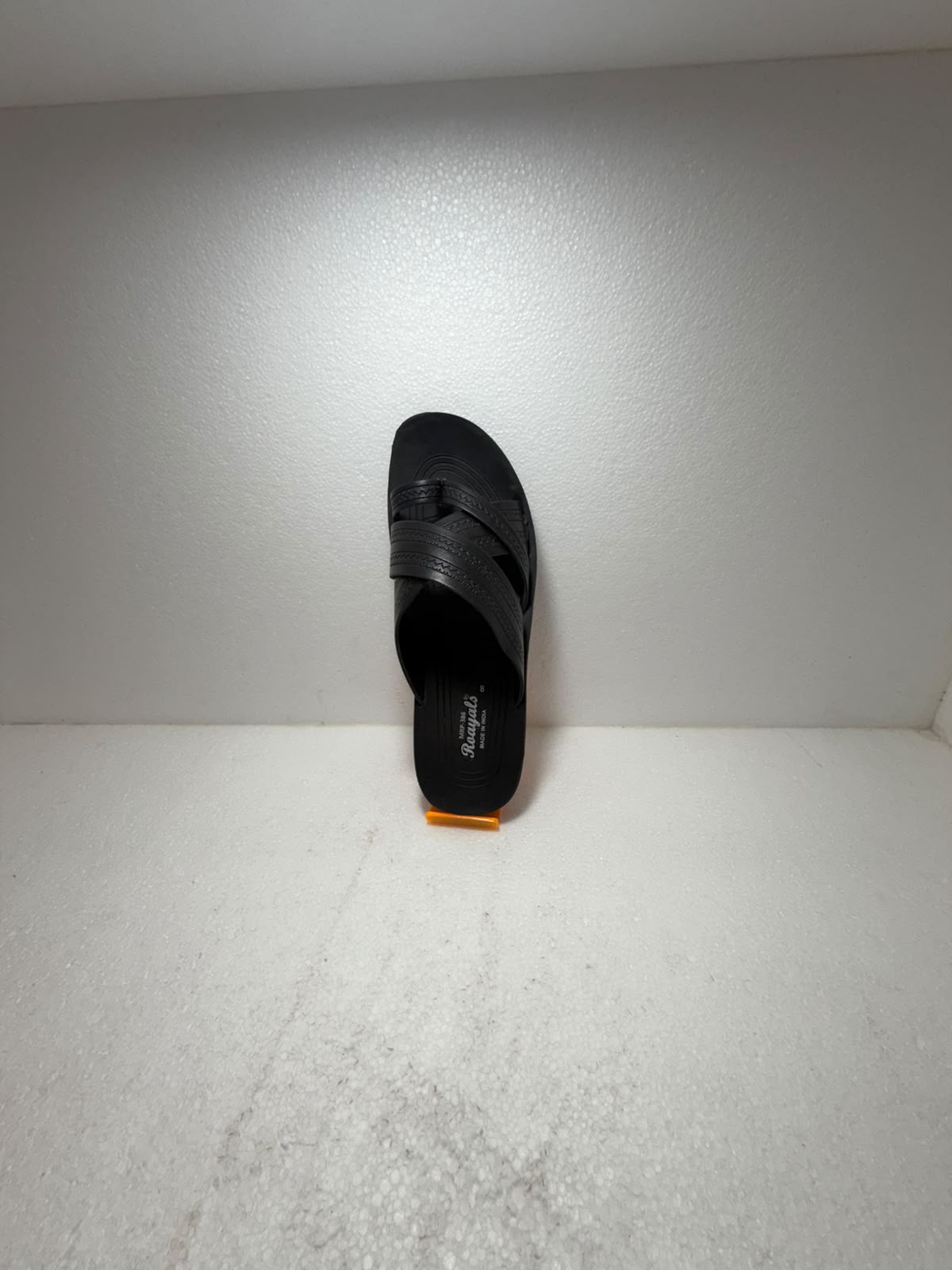 Men's Black Lightweight EVA Comfort Slippers | Stylish Cross Strap Casual Daily Wear Flip Flops | Soft Anti-Skid Bathroom & Outdoor Slides