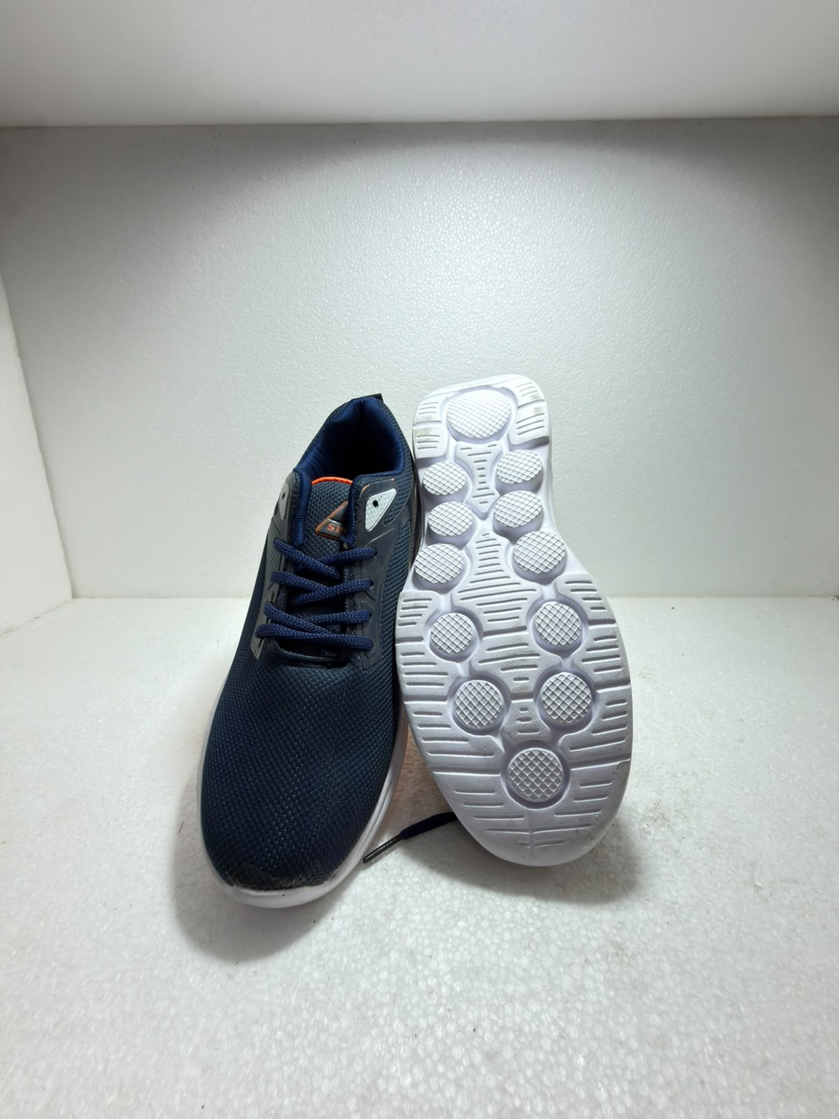 Men's Navy Blue Lightweight Sports Running Shoes | Breathable Mesh Lace-Up Sneakers | Comfortable Walking & Gym Shoes