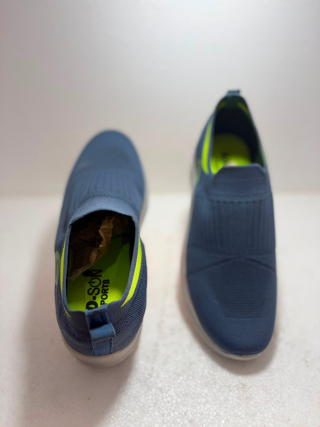 Men's Slip-On Walking Shoes | Lightweight Knit Sneakers | Breathable Casual Running Shoes | Soft Cushioned Daily Wear Shoes | Grey