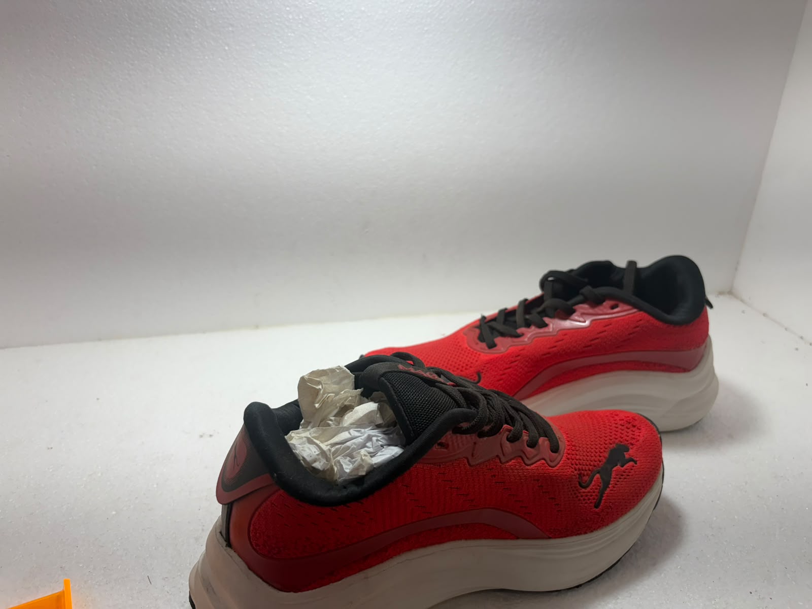 Men's Lightweight Sports Running Shoes | Breathable Mesh Lace-Up Sneakers | Soft Cushioned Anti-Slip Casual Walking Shoes | Red